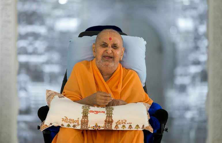 The creator of Akshardham, Pramukh Swami Maharaj